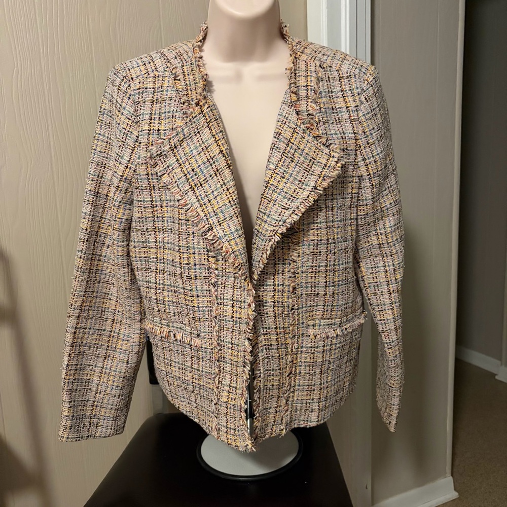 Women's Loft Multicolor Tweed Jacket